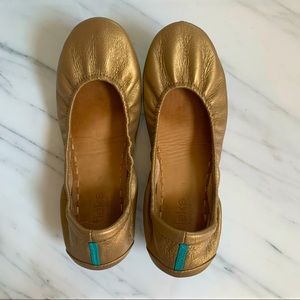 Tieks Metallic Gold in Size 9